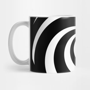 3 Dimensional Black Spiral Mug